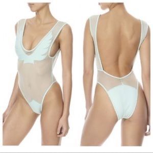 Minimale Animale Firebird one piece swimsuit in Palms- size S